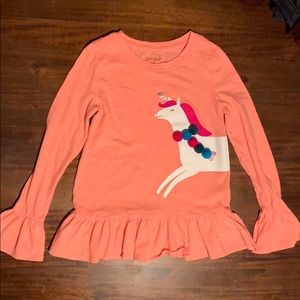 Cat & Jack Girl’s Unicorn Long Sleeve Size 7/8